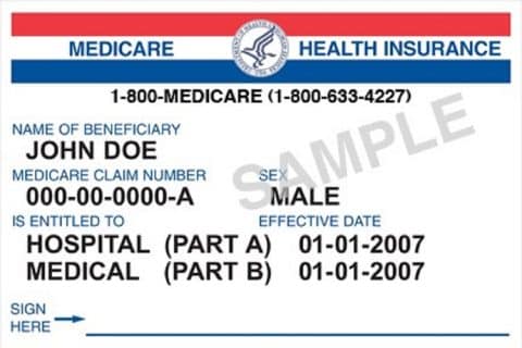 medicare id card color